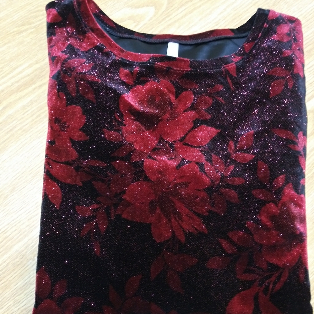 White Stag Velour Scoop Neck Tunic
